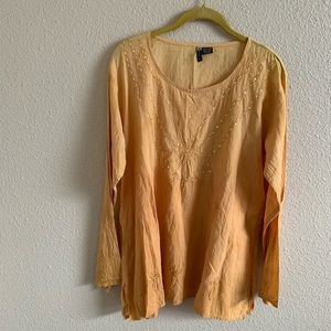 Vintage Kaaku Ombré Sequin Tunic Top 🌴